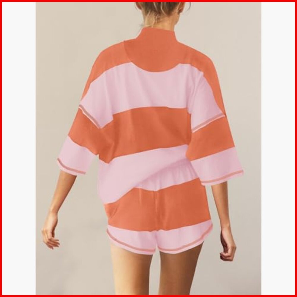 Oversized Workout Set With Pockets, Polyester Ble… - image 3